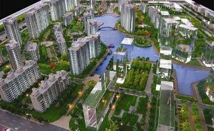 爱奥尼声电光多媒体展示模型 精工定做房地产售楼模型的创新解决方案